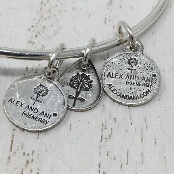 ALEX & ANI Cotton Candy Sparkler Silver Tone Bangle Swarovski - Picture 5 of 6